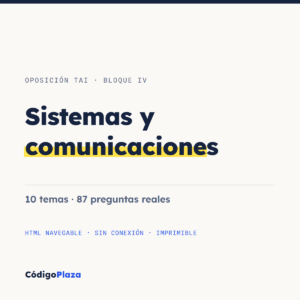 Bloque IV del TAI: Sistemas y comunicaciones